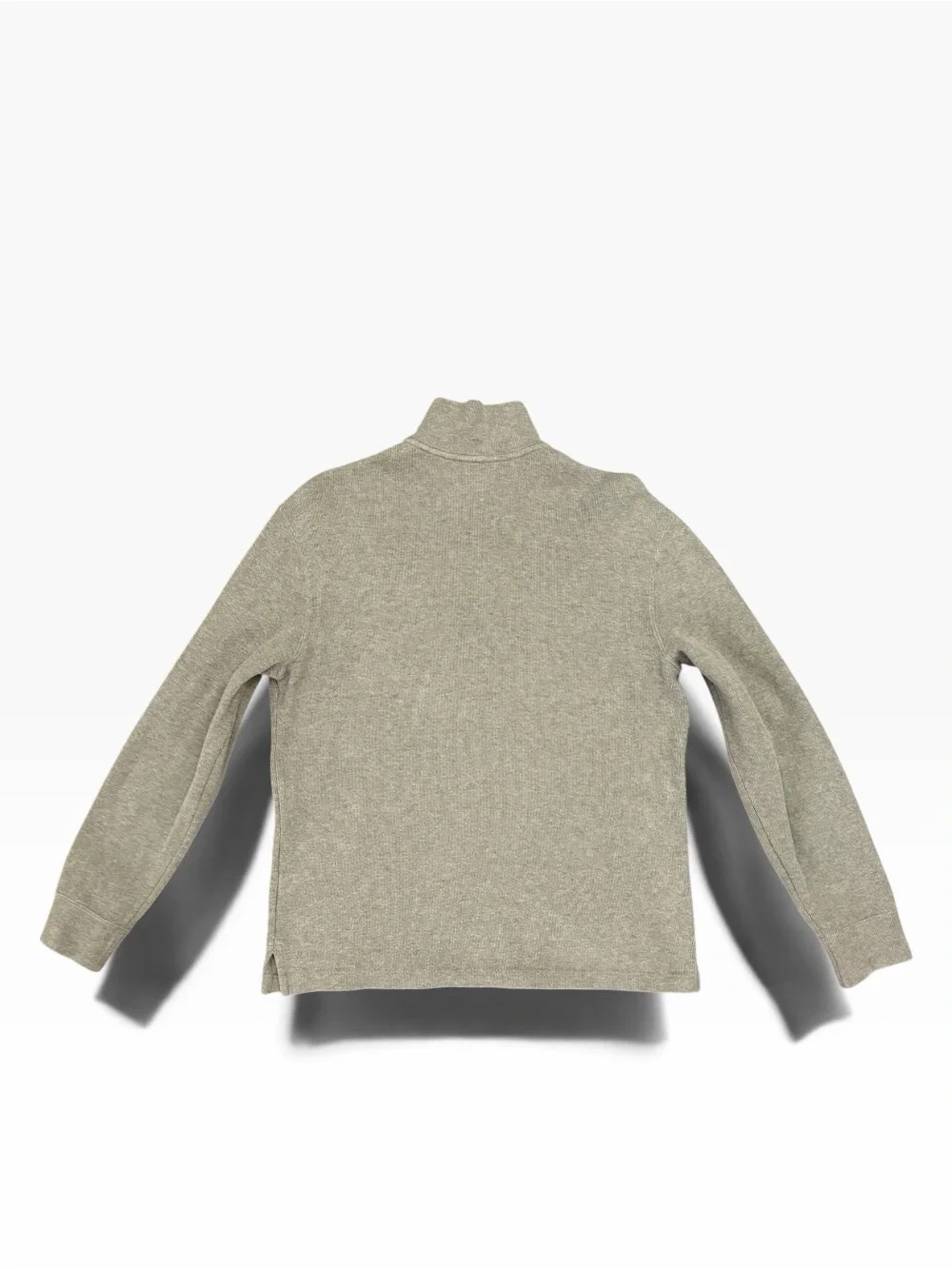 Polo by Ralph Lauren Men’s Heather Gray Quarter-Zip Sweater